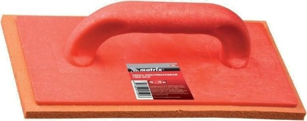 Терка MATRIX 280х140 мм пластмассовая, резиновое покрытие// [86801]