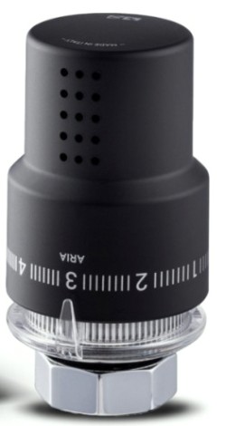 Термоголовка жидкостная ROYAL THERMO Design М30х1,5 черная RTO 07.0008 [НС-1404970]