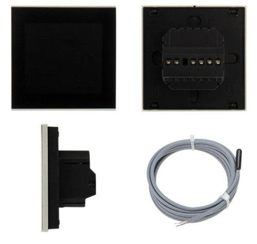 Терморегулятор для теплого пола REXANT R300B сенсорный программируемый, черный [51-0575]