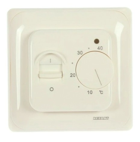 Терморегулятор для теплого пола REXANT R70XT механический с датчиком температуры, бежевый [51-0581]