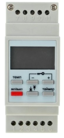 Терморегулятор для теплого пола REXANT RX-257 цифровой, програм.c диапазонами работы [51-0821]