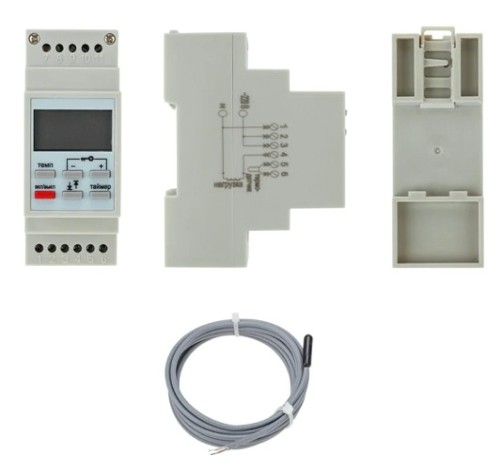 Терморегулятор для теплого пола REXANT RX-257 цифровой, програм.c диапазонами работы [51-0821]