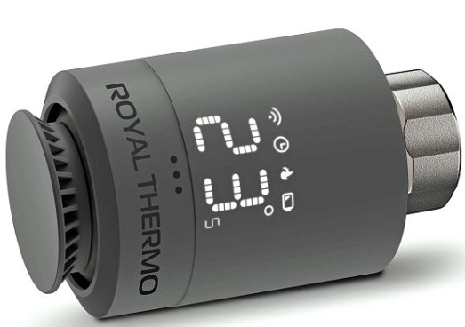 Термостат радиаторный электронный ROYAL THERMO Smart Heat, серебристый НС-1402606 [НС-1402606]