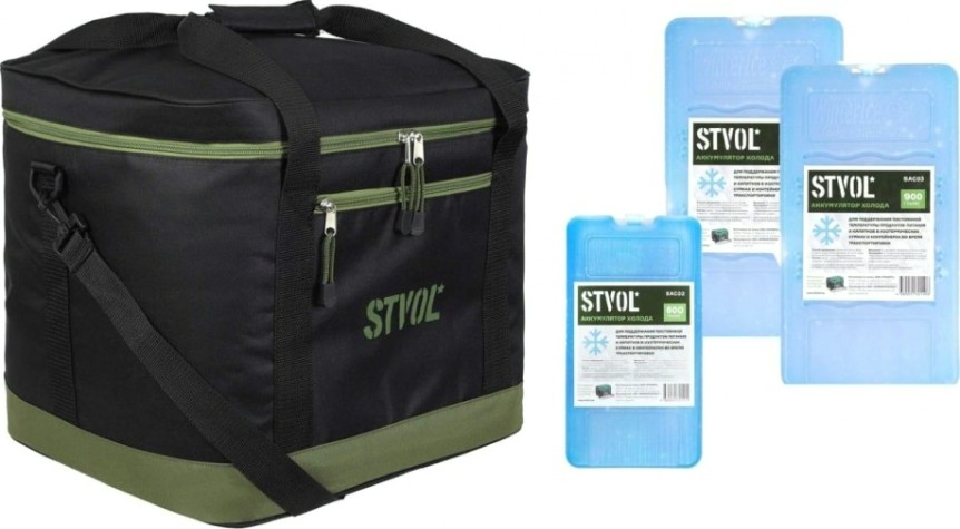 Термосумка 50 л STVOL STK05 +аккумулятор холода 900г 2 шт. и 600г Термосумка 50 л STVOL STK05 +аккумулятор холода 900г 2 шт. и 600г