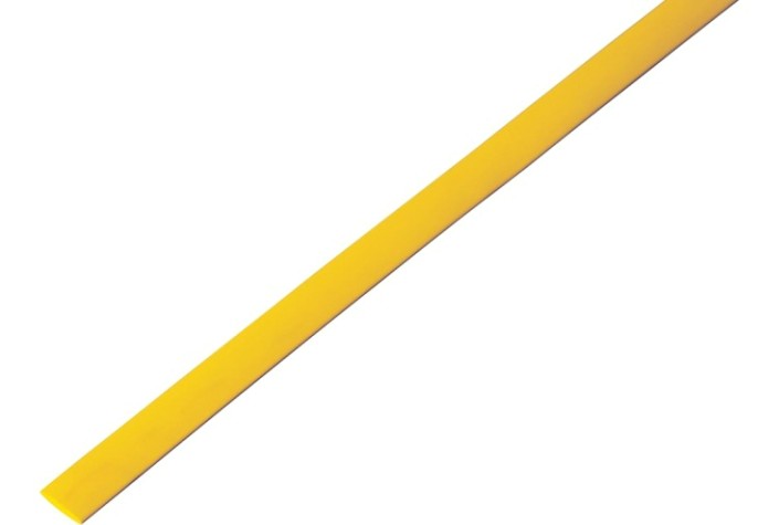 Термоусаживаемая трубка REXANT 20-5002 ТУТ нг 5,0/2,5мм, желтая (уп.50 шт. по1м)