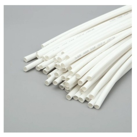 Термоусаживаемая трубка REXANT 20-6001 ТУТ нг 6,0/3,0мм, белая (уп.50 шт. по1м)