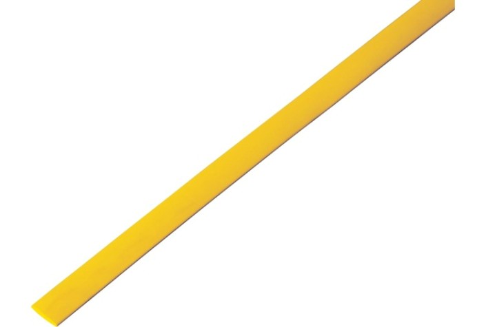 Термоусаживаемая трубка REXANT 20-6002 ТУТ нг 6,0/3,0мм, желтая (уп.50 шт. по1м)