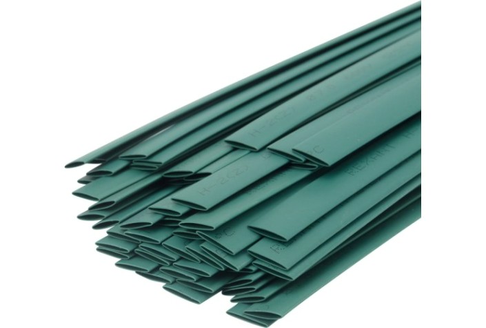 Термоусаживаемая трубка REXANT 20-7003 ТУТ нг 7,0/3,5мм, зеленая (уп.50 шт. по1м)