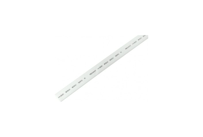 Термоусаживаемая трубка REXANT 21-2001 ТУТ нг 12,0/6,0мм, белая (уп.50 шт. по1м)