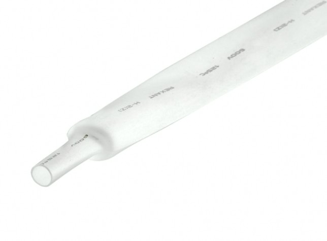 Термоусаживаемая трубка REXANT 22-2001 ТУТ нг 22,0/11,0мм, белая (уп.10 шт. по1м)
