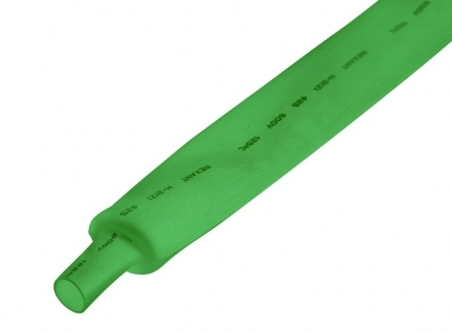 Термоусаживаемая трубка REXANT 22-5003 ТУТ нг 25,0/12,5мм, зеленая (уп.10 шт. по1м)