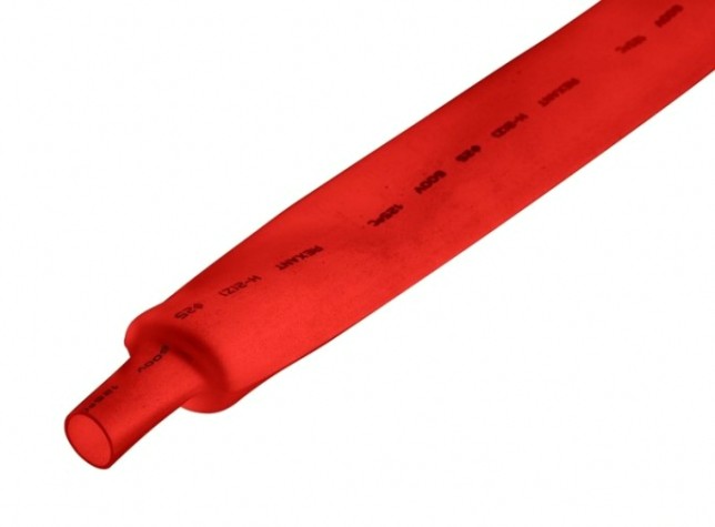 Термоусаживаемая трубка REXANT 22-5004 ТУТ нг 25,0/12,5мм, красная (уп.10 шт. по1м)