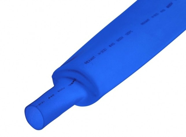 Термоусаживаемая трубка REXANT 24-0006 ТУТ нг 40,0/20,0мм, синий (уп.10 шт. по 1м)