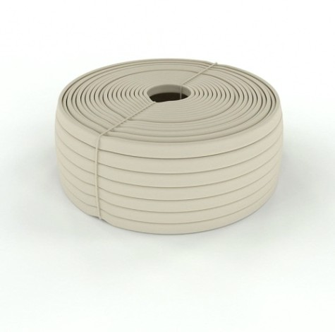 Термоусаживаемая трубка REXANT 49-5010 кембрик ТВ-40 ПВХ белый, ø10 мм (бухта 100 м)