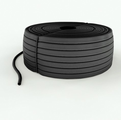 Термоусаживаемая трубка REXANT 49-5011-1 кембрик ТВ-40 ПВХ черный, ø12 мм (бухта 100 м)