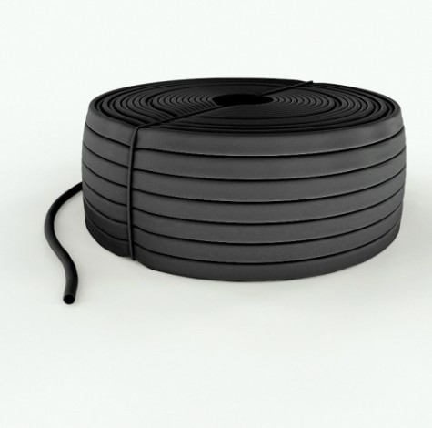 Термоусаживаемая трубка REXANT 49-5012-1 кембрик ТВ-40 ПВХ черный, ø14 мм (бухта 100 м)