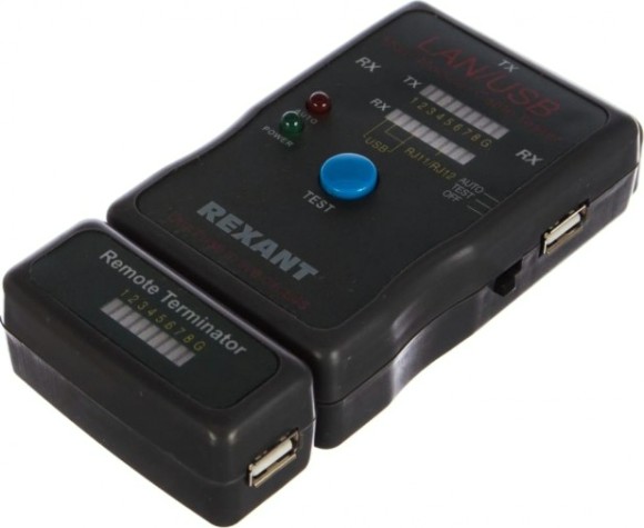 Тестер кабельный REXANT R-251454 универсальный [12-1011]