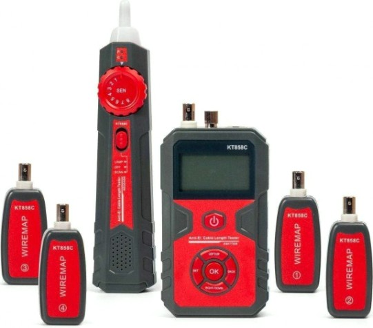 Тестер КВТ LAN кабельный KT 858C PROLINE с PoE [86210]