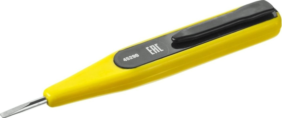 Тестер напряжения 12-220В STAYER "MASTER" цифровой со световым индикатором, 125мм, 45290 [45290]