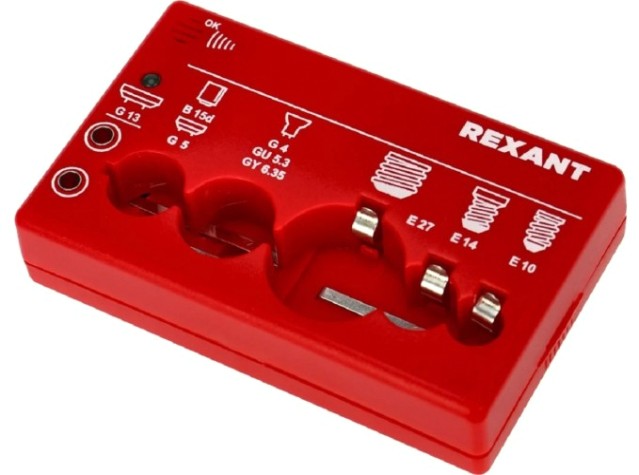 Тестер REXANT 604-803 для ламп, портативный, на батарейке