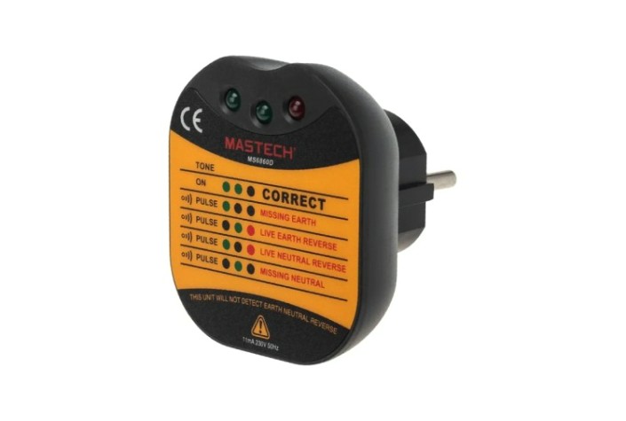 Тестер розеток MASTECH 13-1260 MS6860D