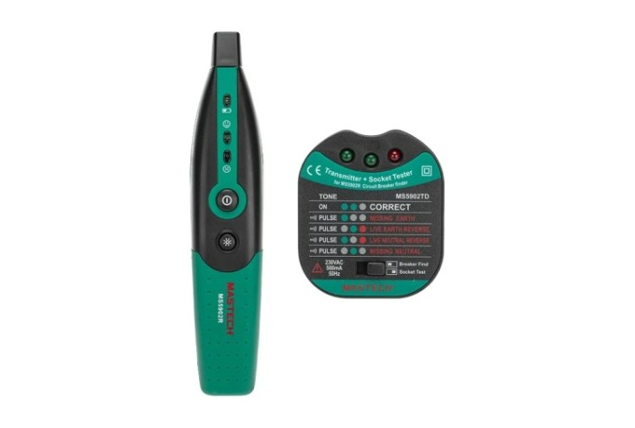 Тестер розеток MASTECH 13-1262 детектор автоматов MS5902RTD