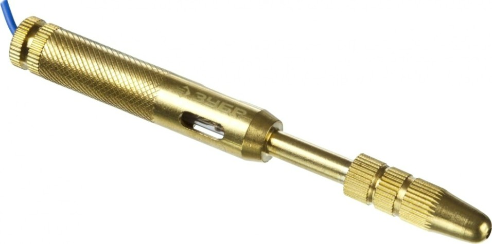 Тестер ЗУБР ЭКСПЕРТ пробник для автопроводки, латунный, провод 150см, [25740]