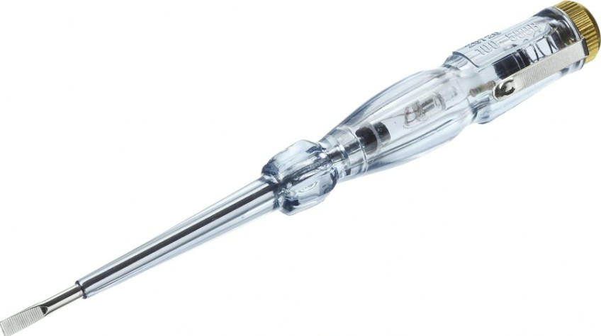 Тестер ЗУБР ЭКСПЕРТ пробник электрический, на карточке, 100-500в, 145м [25720]