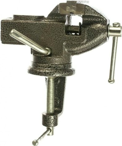 Тиски Biber Профи 85887 настольные, поворотные с наковальней 65мм [тов-125013]