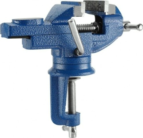 Тиски DEKO CL08 слесарные настольные, поворотные, 60 мм [065-0960]