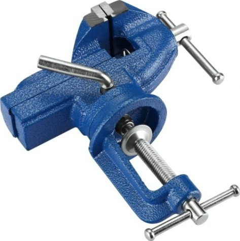 Тиски DEKO CL08 слесарные настольные, поворотные, 60 мм [065-0960]