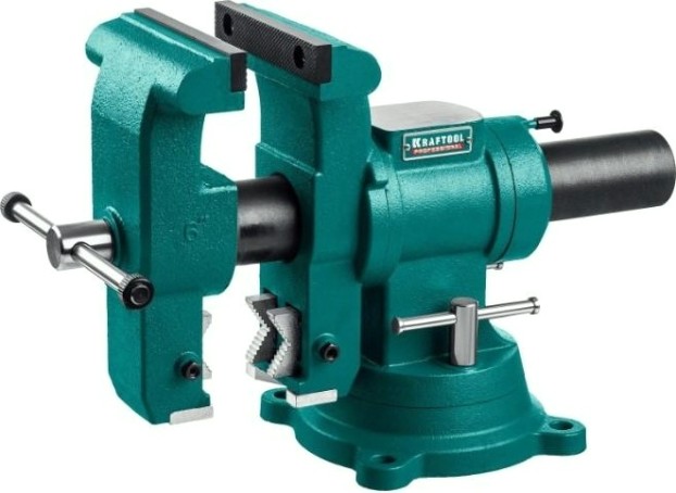 Тиски KRAFTOOL 3D-STEEL 32704-150 стальные 150 мм [32704-150]