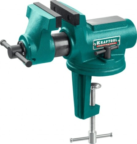 Тиски KRAFTOOL EXPERT 32710-100 универсальные мобильные 100 мм [32710-100]