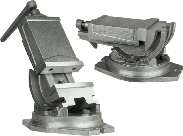 Тиски PROMA SS-100 откидные с поворотным основанием [25300100]