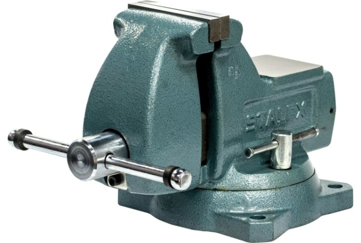 Тиски слесарные STALEX "Гиппо", 127х133 мм 360°,23 кг. [7405]