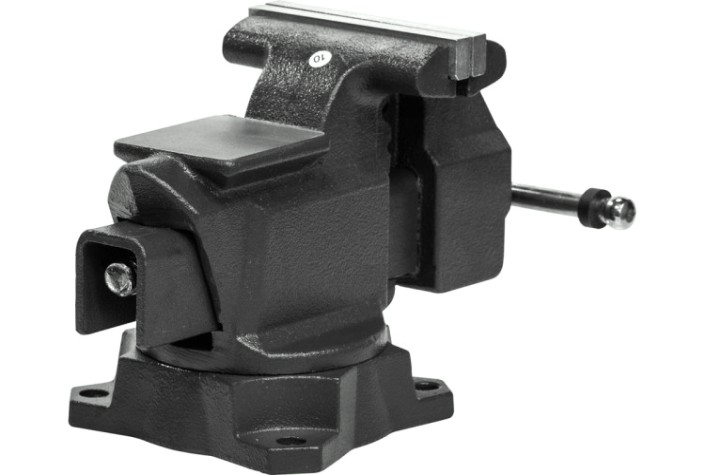 Тиски слесарные STALEX "Кайман", 114х100 мм 210°, 7,9 кг. [D40]