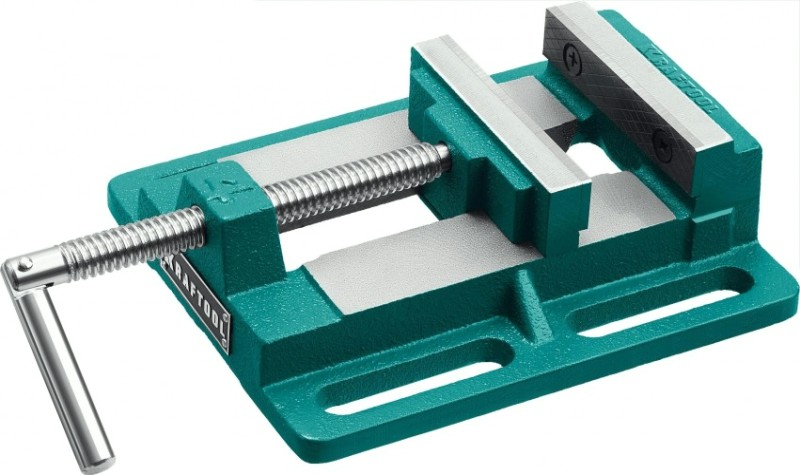 Тиски станочные KRAFTOOL 32715-100 сверлильные 100 мм