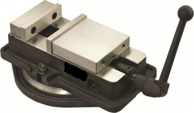 Тиски станочные STALEX QM16125 с поворотным основанием Тиски станочные STALEX QM16125 с поворотным основанием