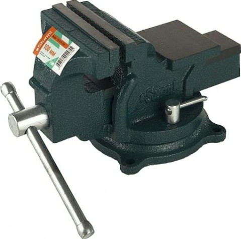 Тиски Sturm 1075-01-100 слесарные 100мм, поворотные усиленные