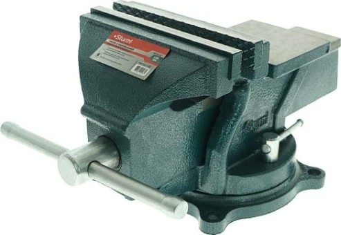 Тиски Sturm 1075-01-150 слесарные 150мм, поворотные усиленные