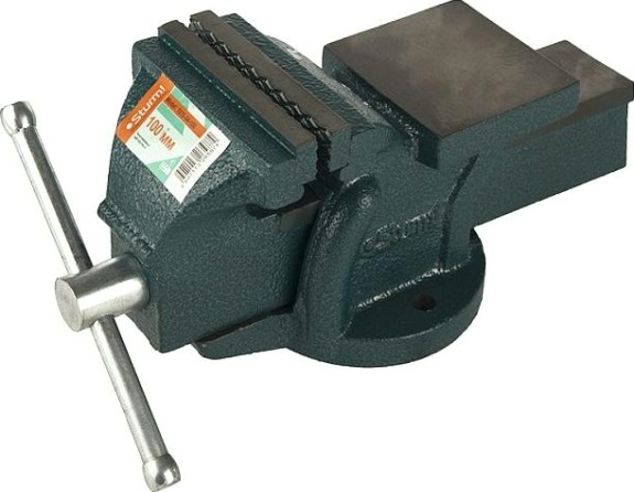 Тиски Sturm 1075-04-100 слесарные 100мм, усиленные с наковальней