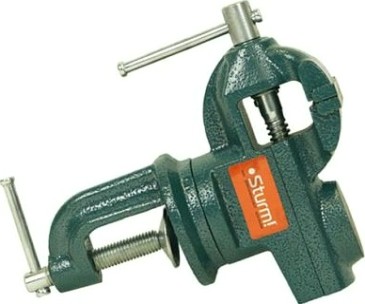 Тиски Sturm 1075-11-65 слесарные настольные 65мм, поворотные, с наковальн