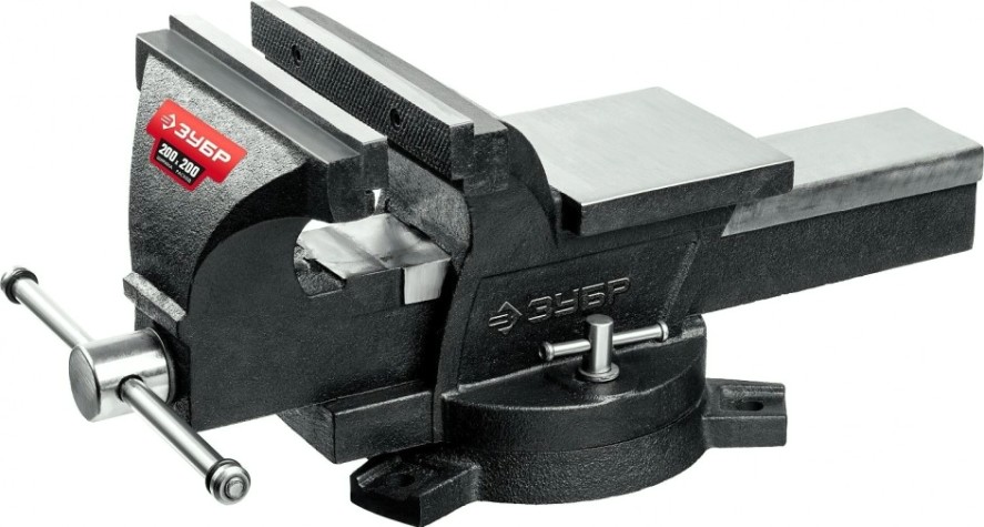 Тиски ЗУБР МАСТЕР слесарные 200 мм [3258-200]