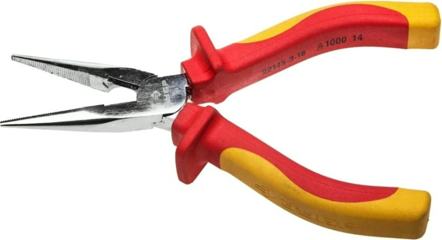 Тонкогубцы диэлектрические ЗУБР "ПРОФИЭЛЕКТРИК" 160 мм 22145-3-16 [22145-3-16]