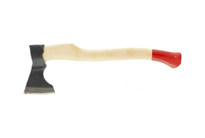 Топор кованный, в сборе, 800/1060 г деревянное 500 мм, охотничий [21665]