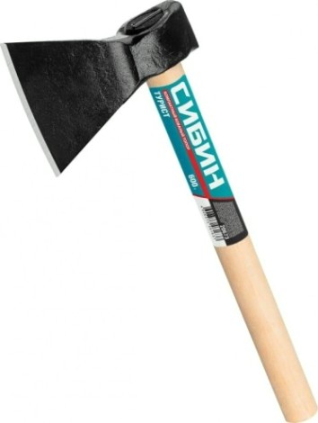 Топор Сибин Турист кованый с округлым лезвием 600/800 г, 390 мм [20673]