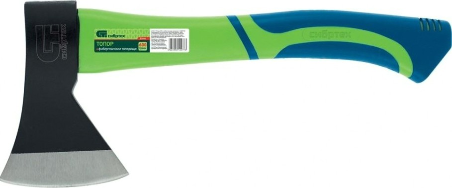 Топор СИБРТЕХ 600 г фибергласовое топорище, 21644 [21644]