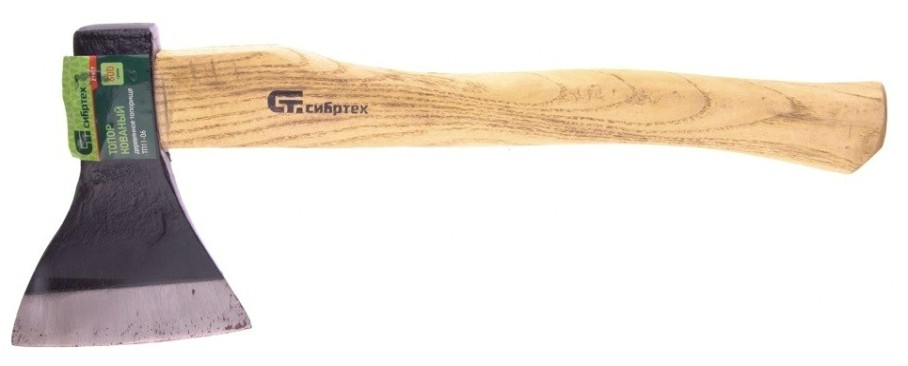 Топор СИБРТЕХ ТП11-06, 600 г. в сборе, кованый, деревянное [21617]