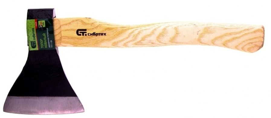 Топор СИБРТЕХ ТП11-08, 800 г. в сборе, кованый, деревянное [21619]