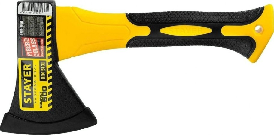 Топор STAYER COMPACT 600 г с фиберглассовой рукояткой, 2064-06 [2064-06_z01]